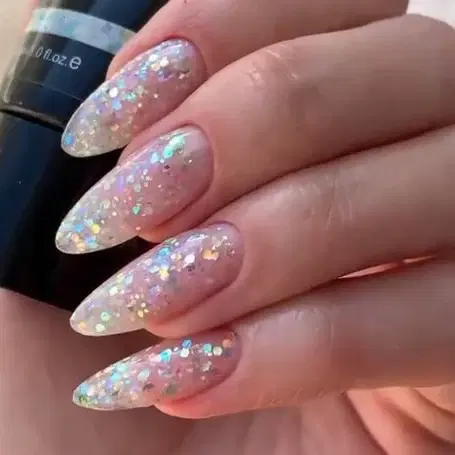 Acrylic full set with coffin shape